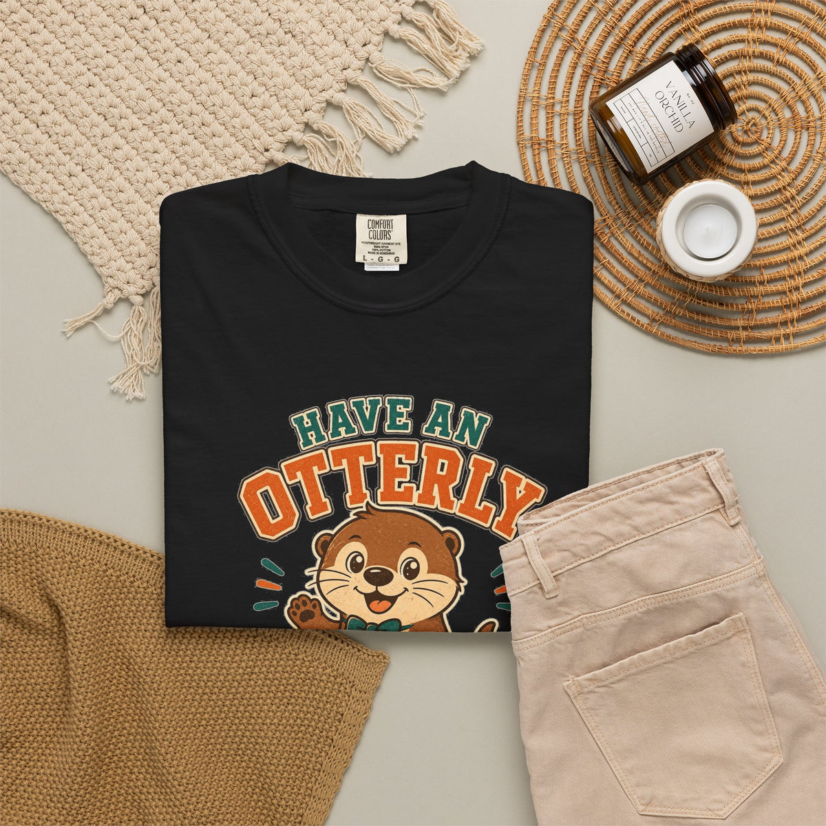 T-shirt rétro humour loutre « Have an Otterly Amazing Day »