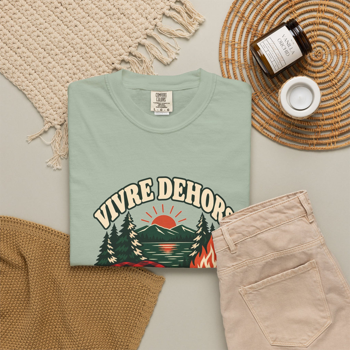 T-shirt plein air canadien « Vivre Dehors »
