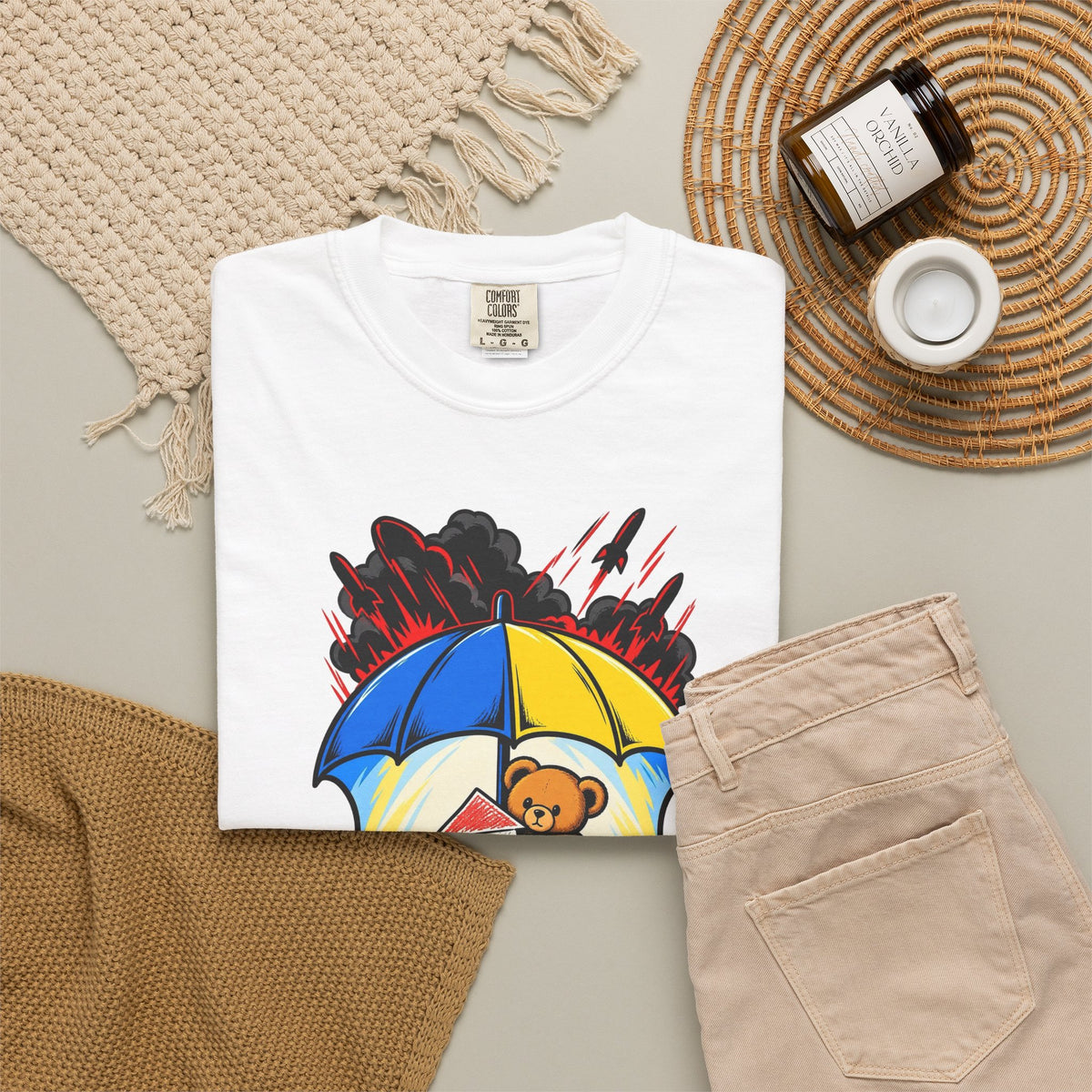 T-shirt solidarité enfance « La paix est leur droit »