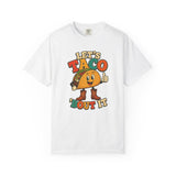 T-shirt rétro « Let's Taco 'Bout It »