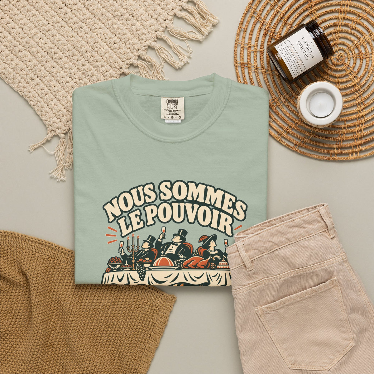 T-shirt message social « Nous sommes le pouvoir »