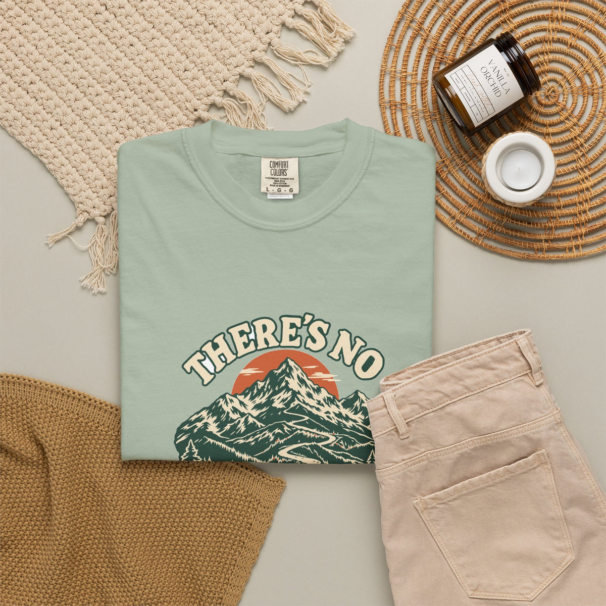 T-shirt course à pied rétro « Sentier de Montagne »