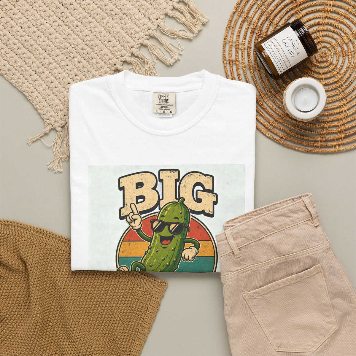 T-shirt rétro humour cornichon « Big Dill Energy »