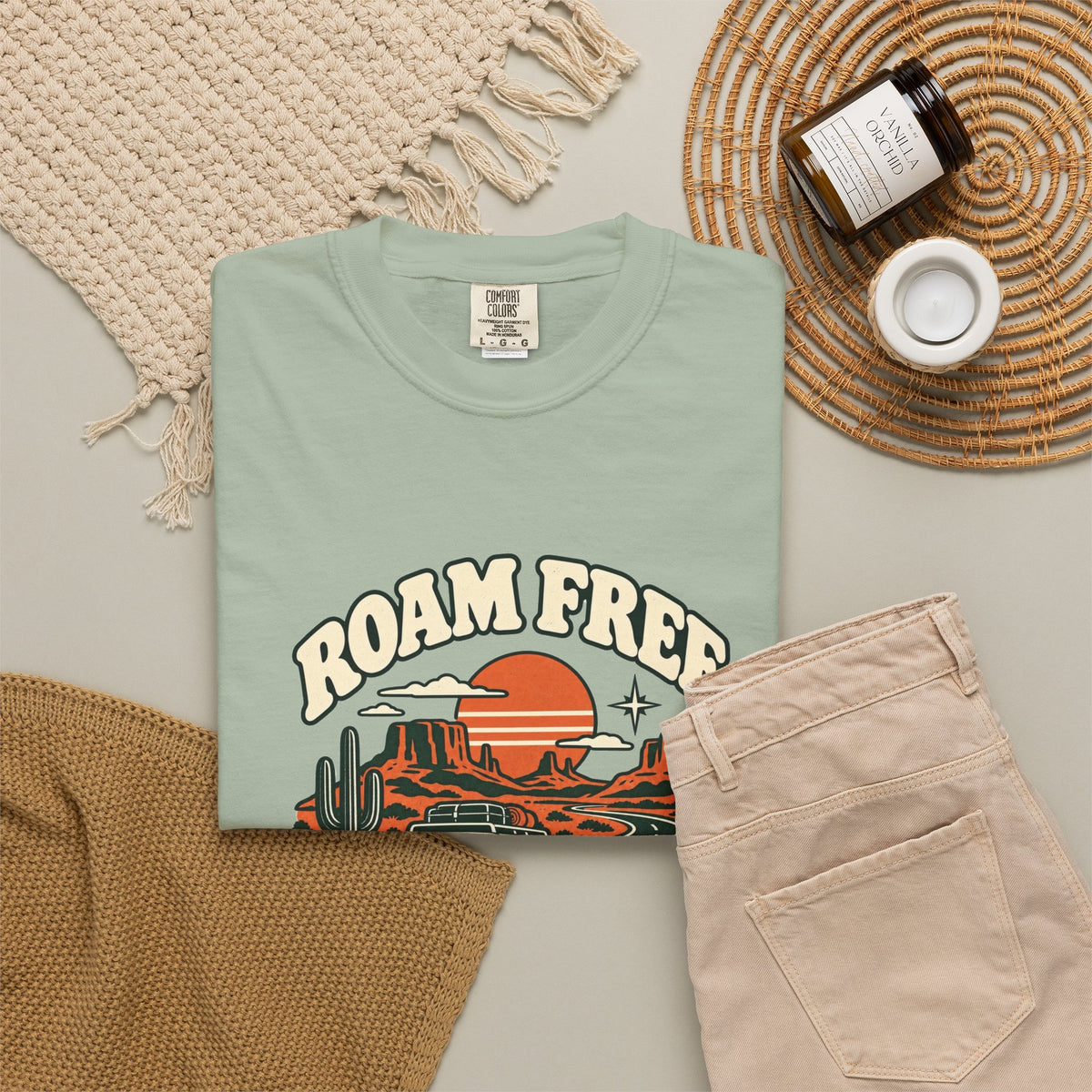 T-shirt plein air canadien « Roam Free »