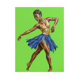 Affiche « Danseuse sur fond vert »
