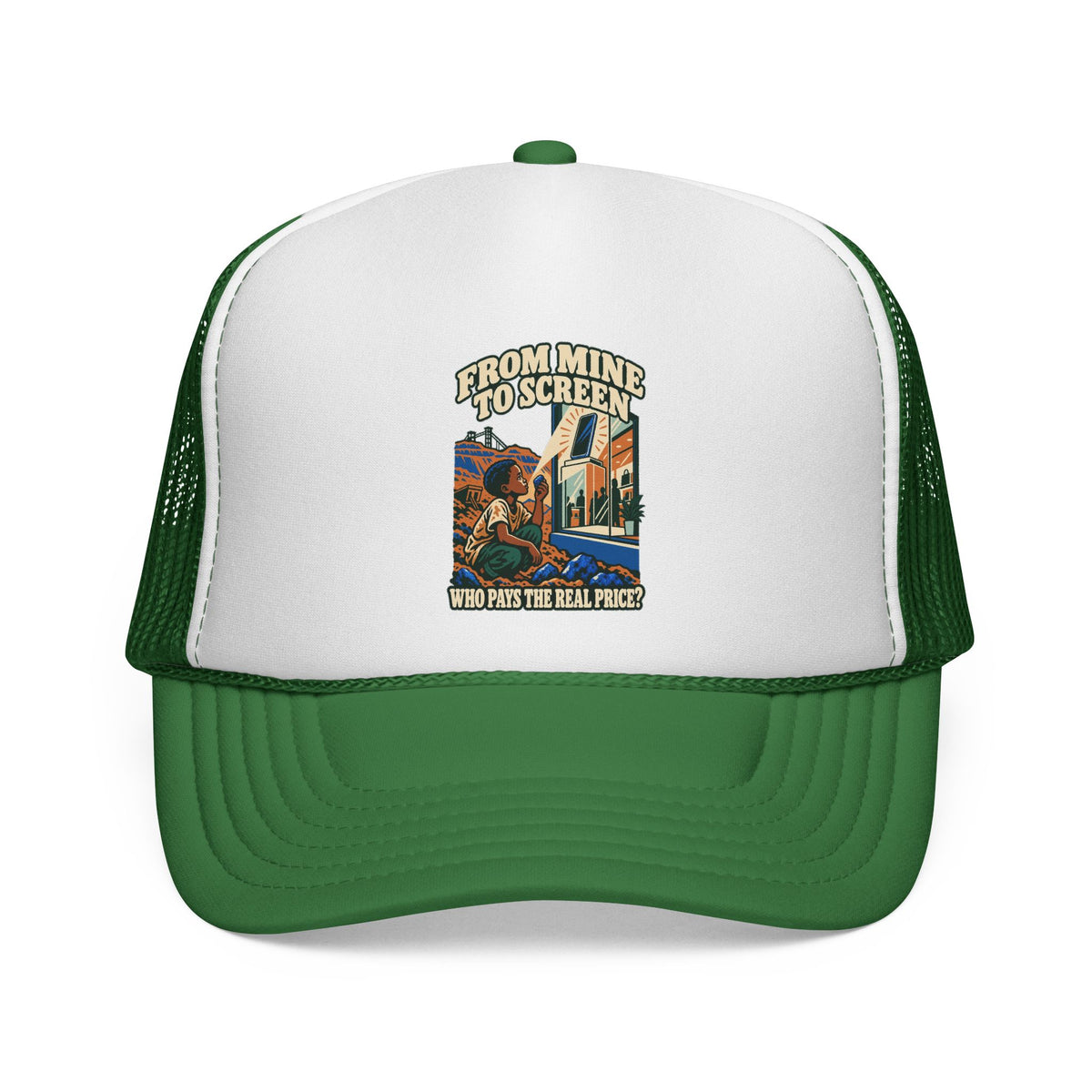 Casquette trucker message social « From Mine to Screen »