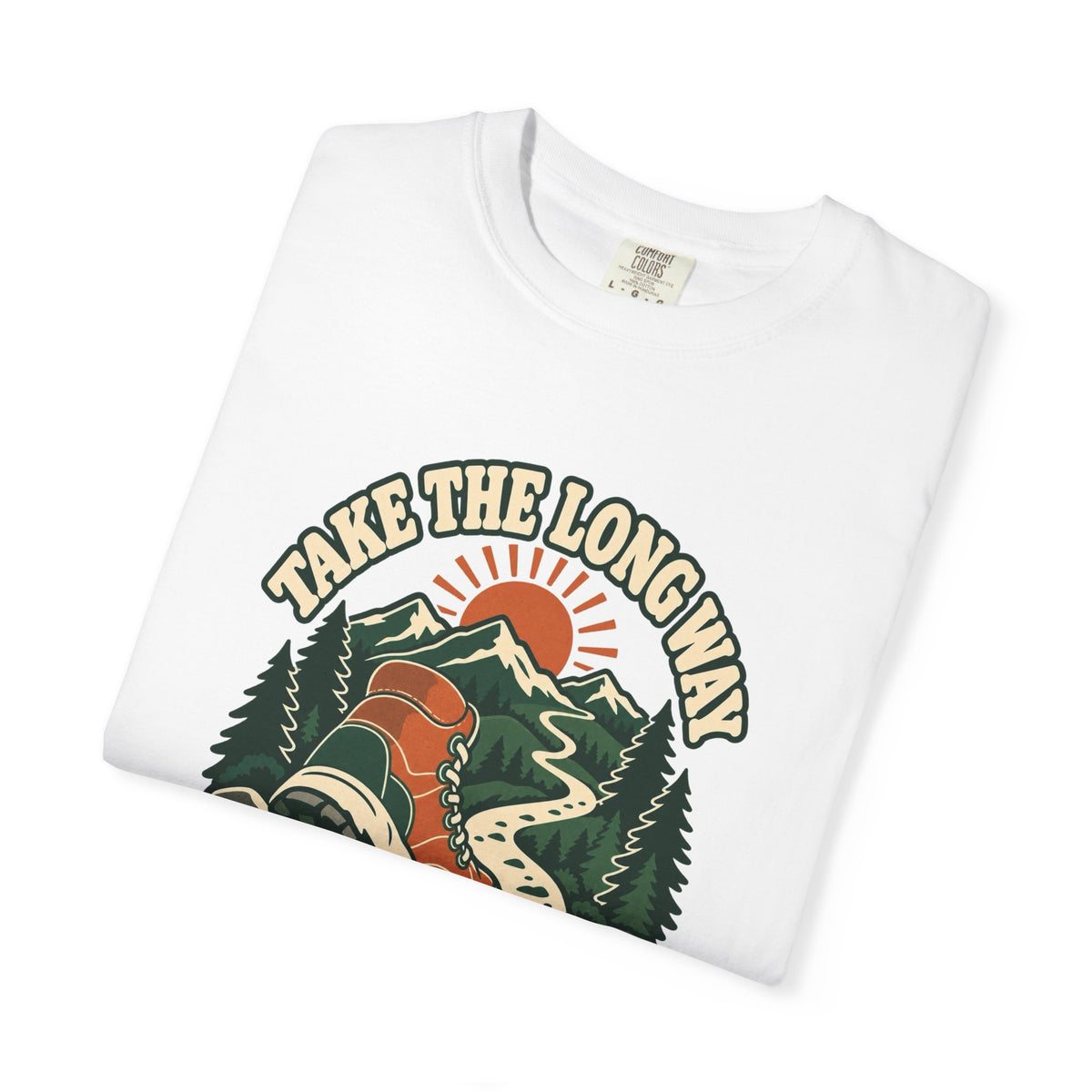 T-shirt plein air canadien « Take the Long Way »
