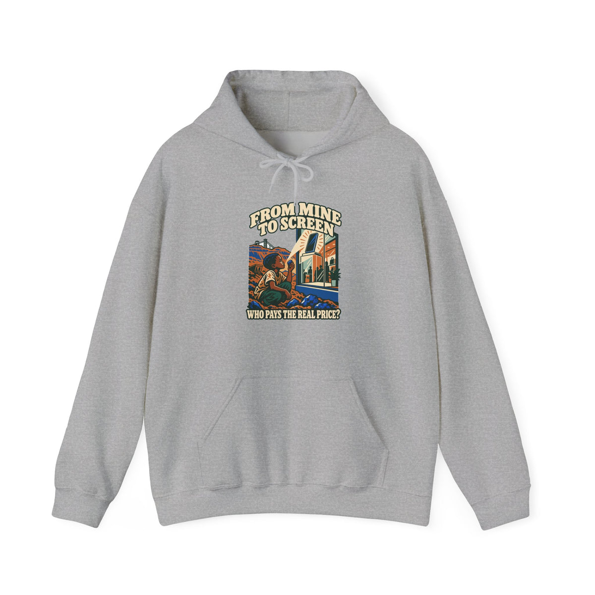 Hoodie message social « From Mine to Screen »