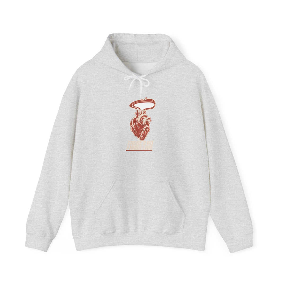 Hoodie course à pied rétro « Cœur de Piste »
