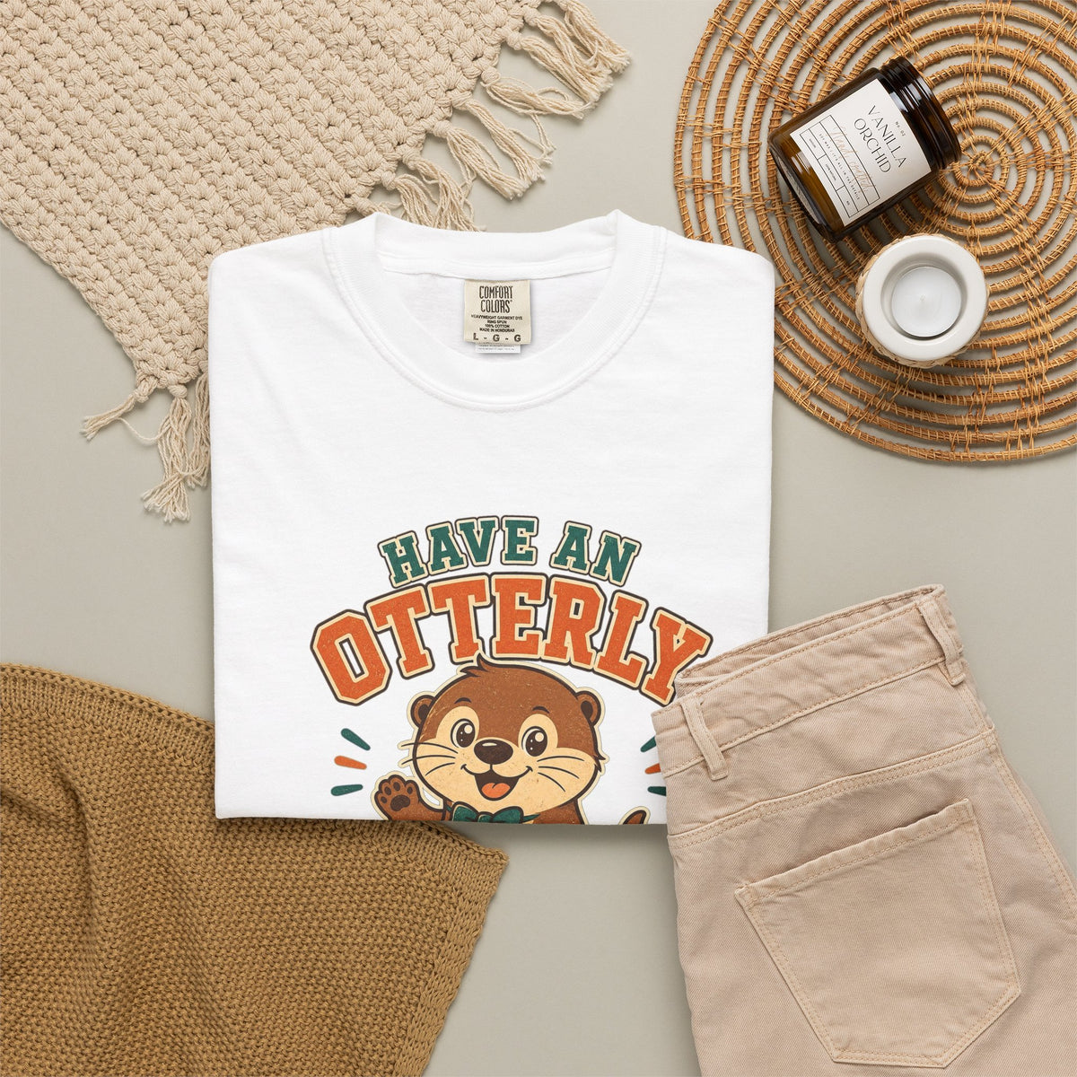 T-shirt rétro humour loutre « Have an Otterly Amazing Day »