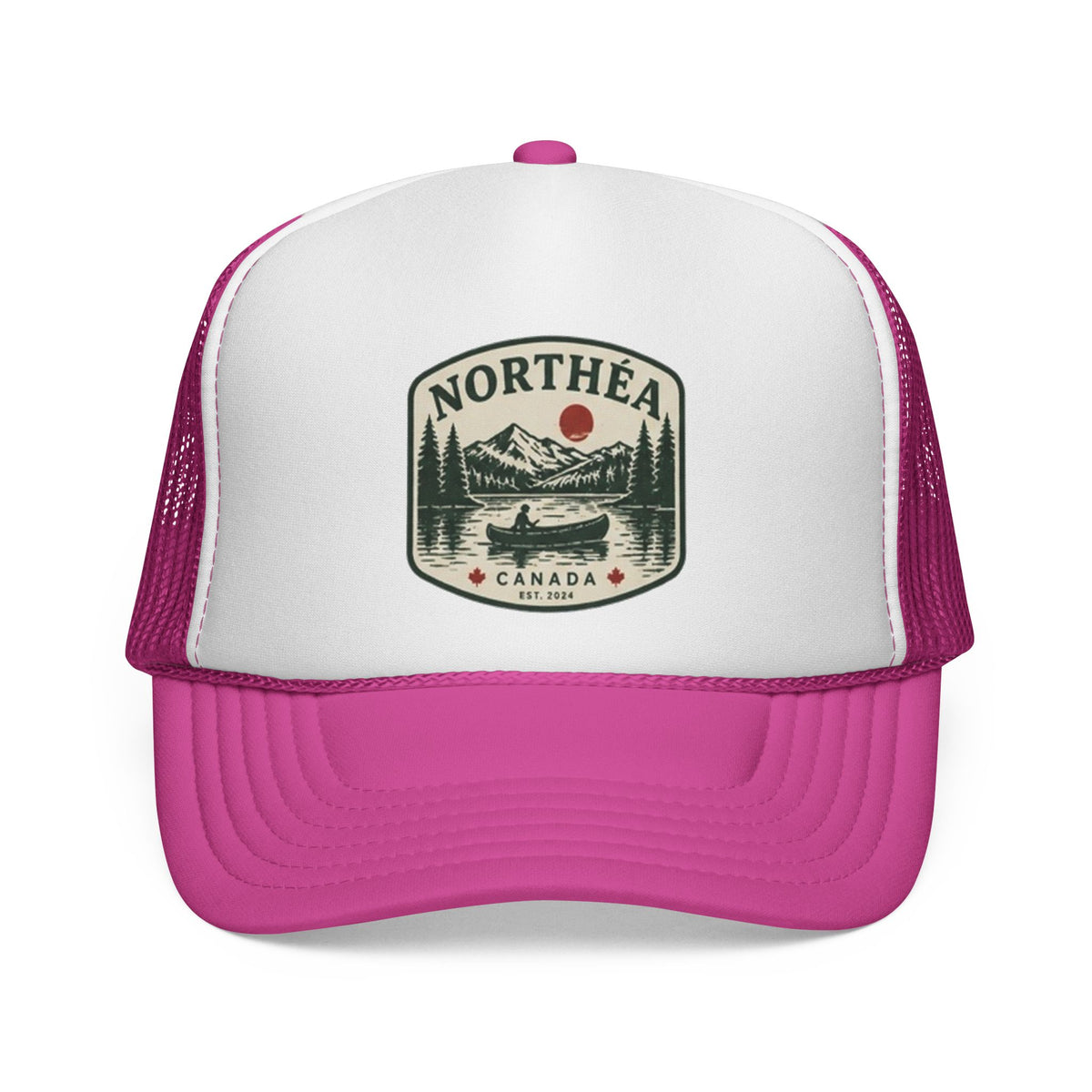 Casquette trucker canadienne « Lac et Canot »