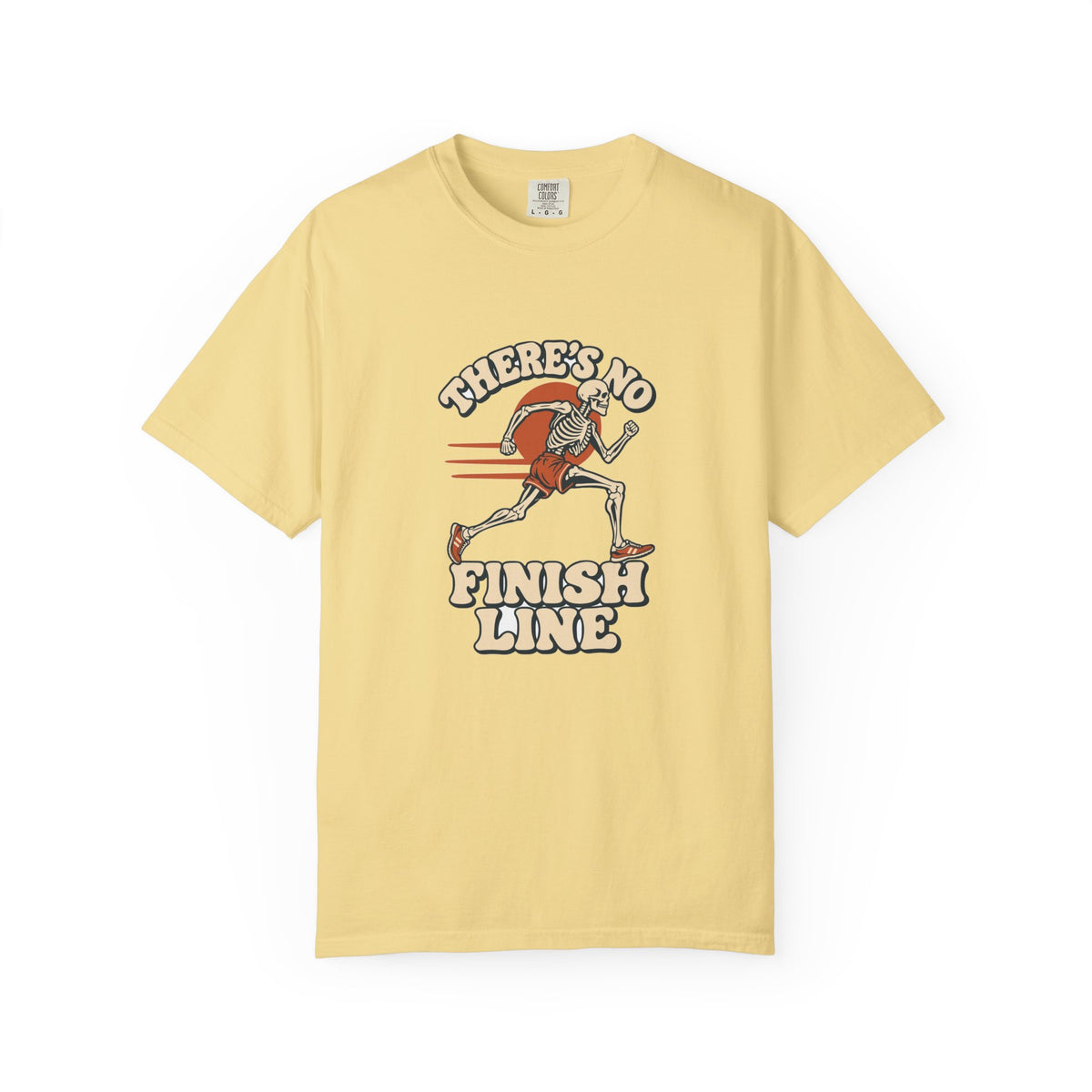 T-shirt course à pied rétro « Squelette »