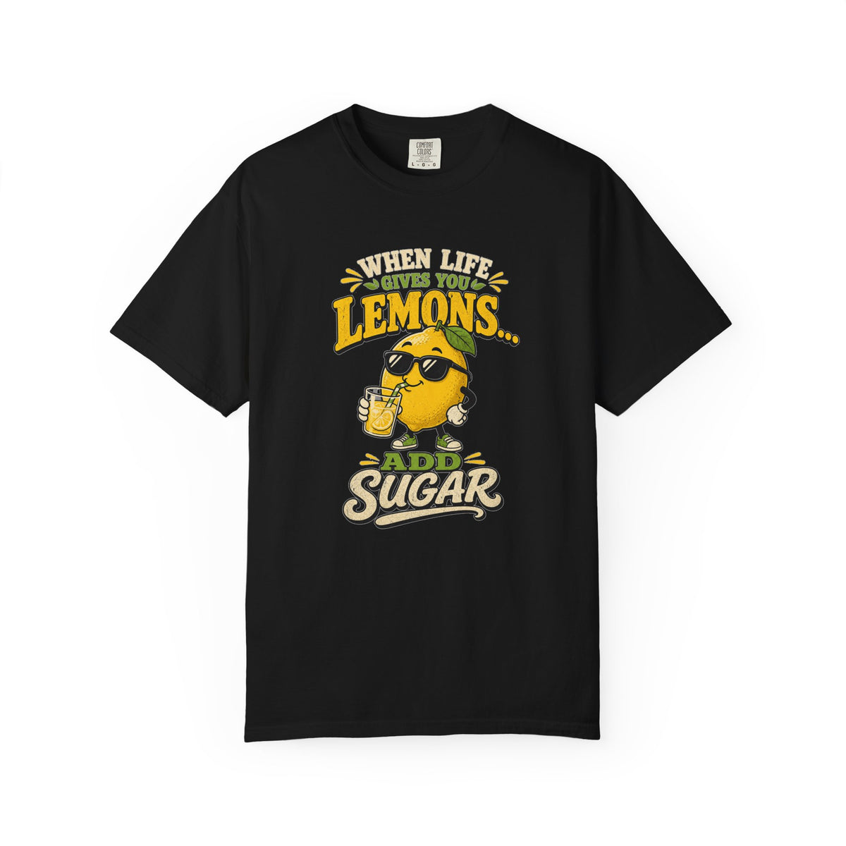 T-shirt rétro humour citron « When Life Gives You Lemons »