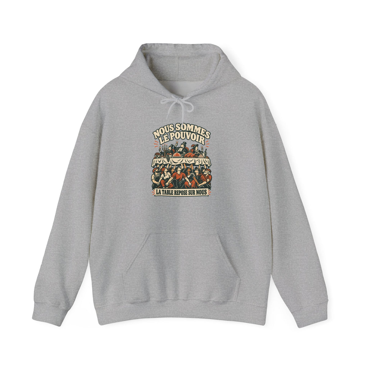 Hoodie message social « Nous sommes le pouvoir »