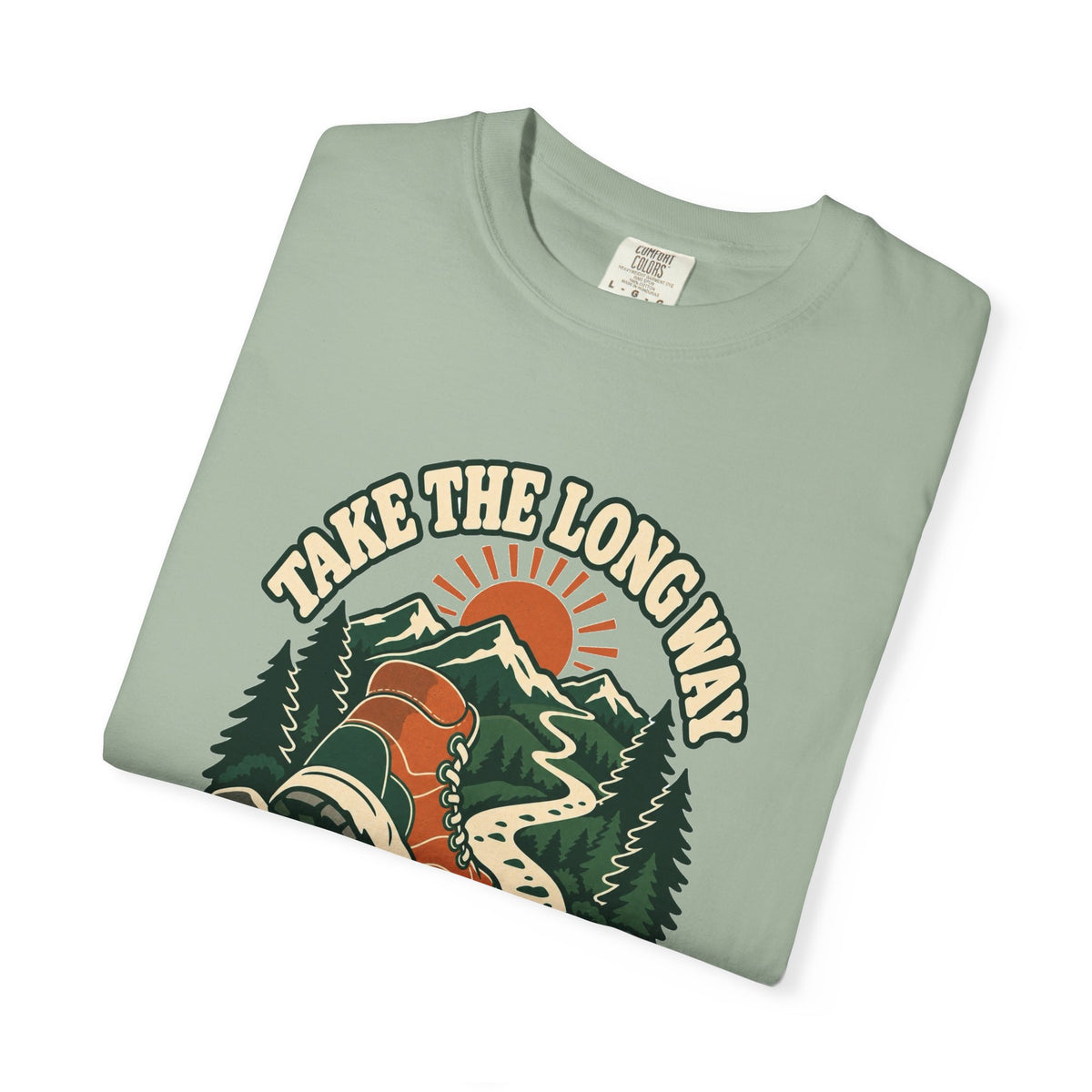 T-shirt plein air canadien « Take the Long Way »