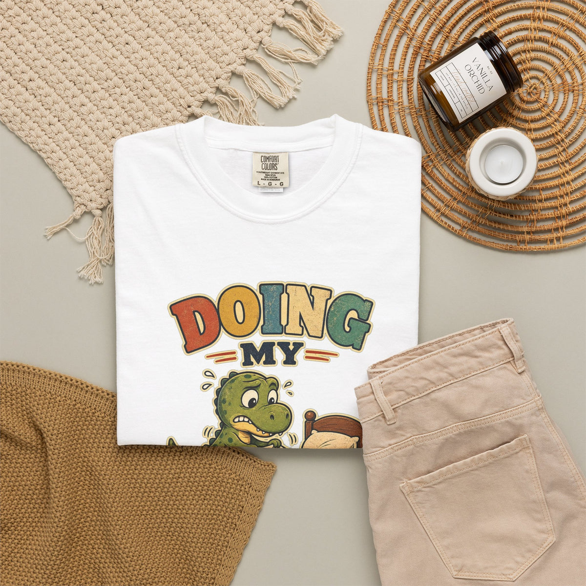 T-shirt rétro humour « Doing My Best »