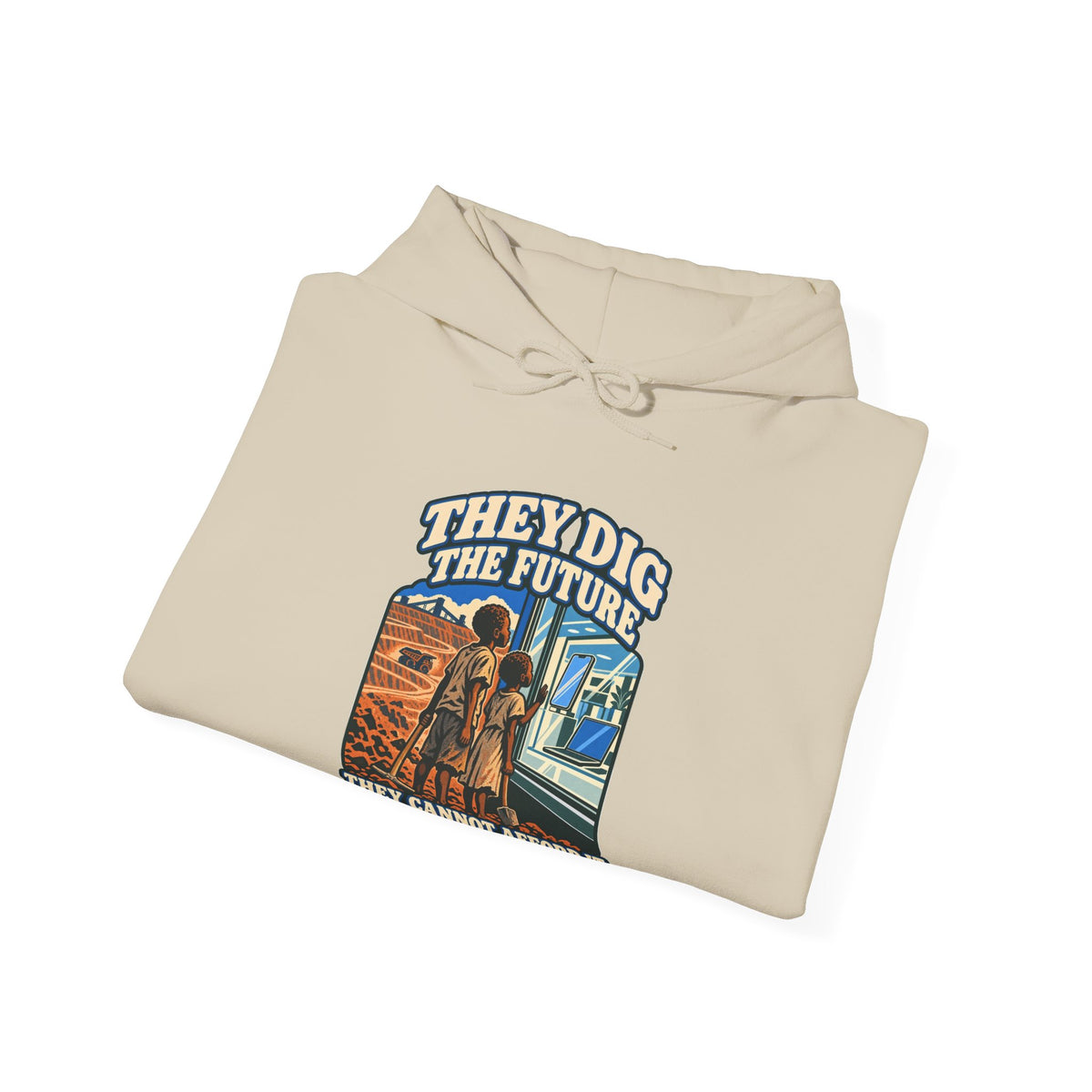 Hoodie message social « They Dig the Future »