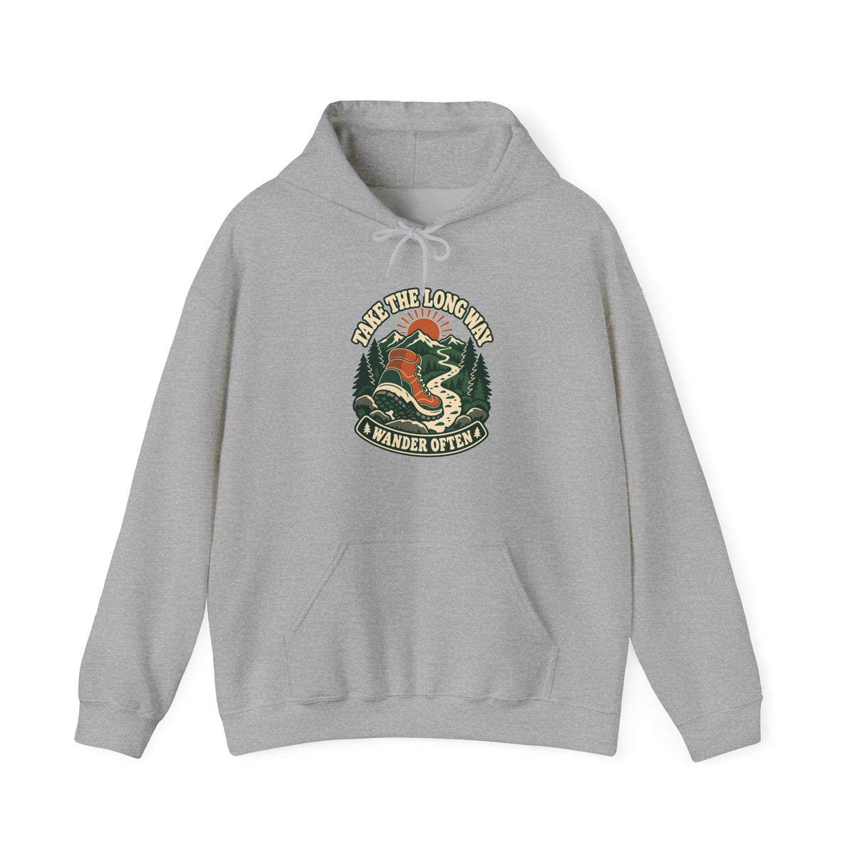 Hoodie plein air canadien « Take the Long Way »