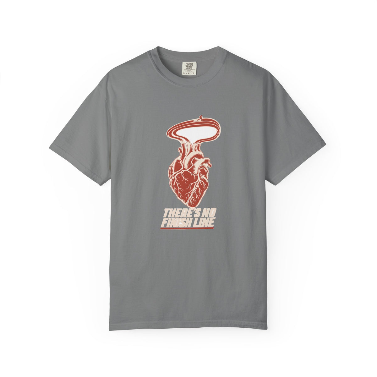 T-shirt course à pied rétro « Cœur de Piste »