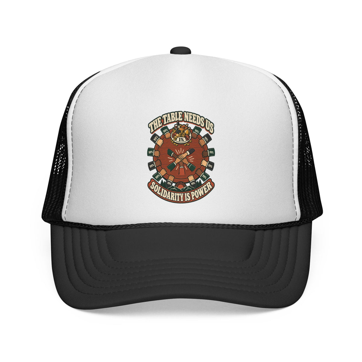 Casquette trucker « The Table Needs Us »