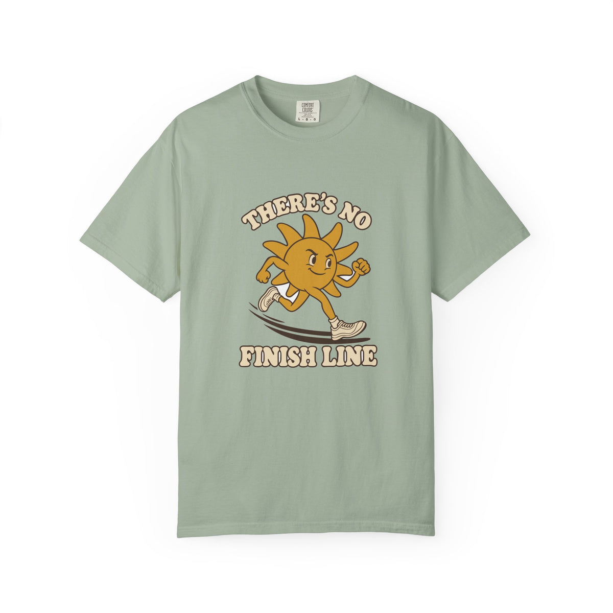 T-shirt course à pied rétro « Soleil Mascotte »