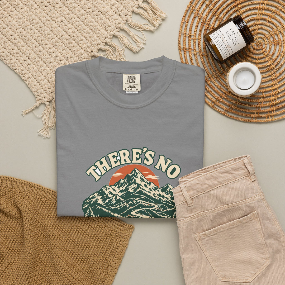 T-shirt course à pied rétro « Sentier de Montagne »