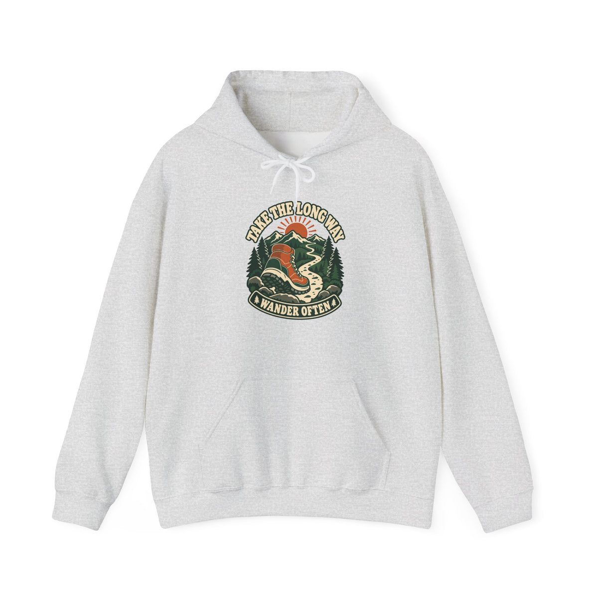 Hoodie plein air canadien « Take the Long Way »