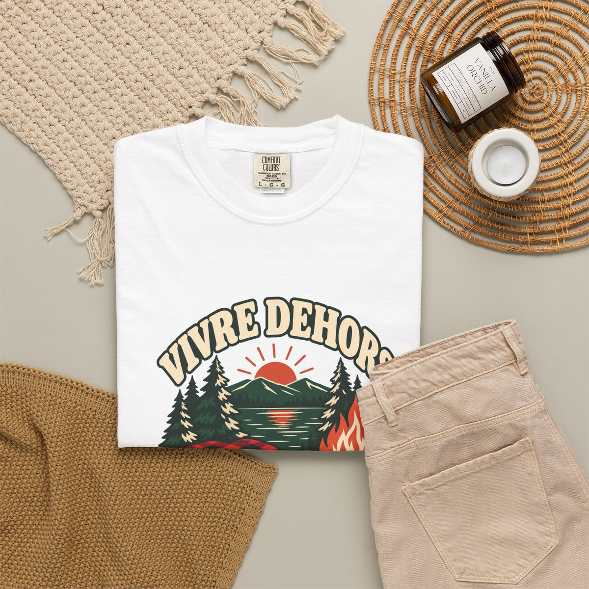 T-shirt plein air canadien « Vivre Dehors »