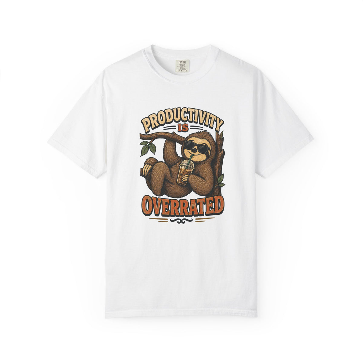 T-shirt rétro « Productivity Is Overrated »