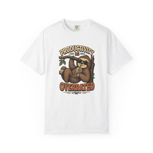 T-shirt rétro « Productivity Is Overrated »