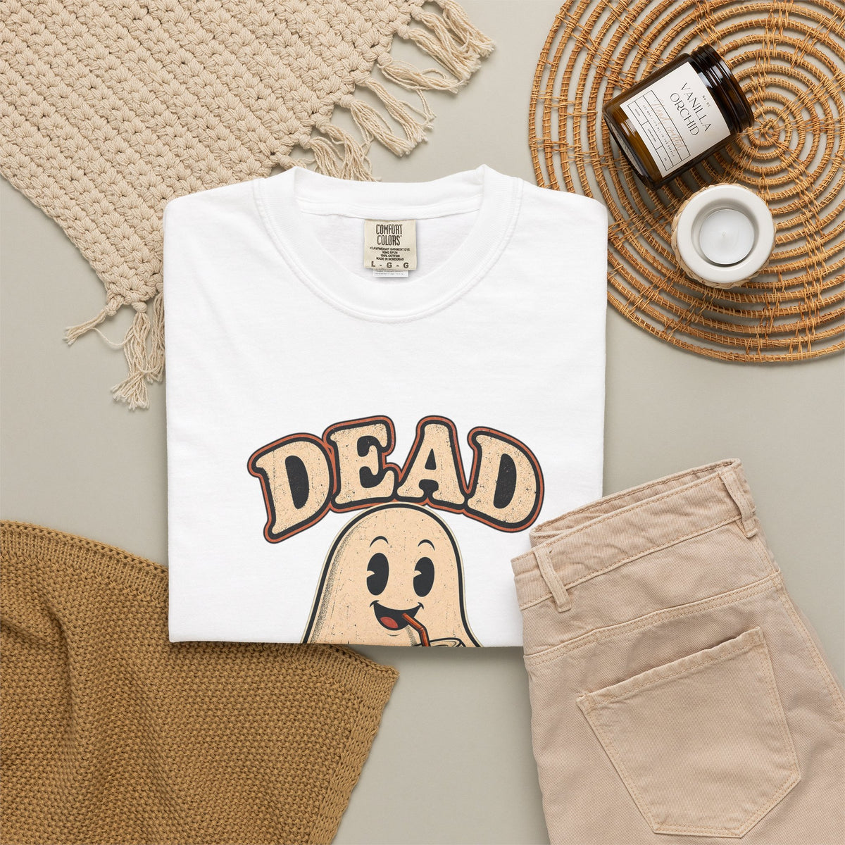 T-shirt rétro humour « Dead Tired »