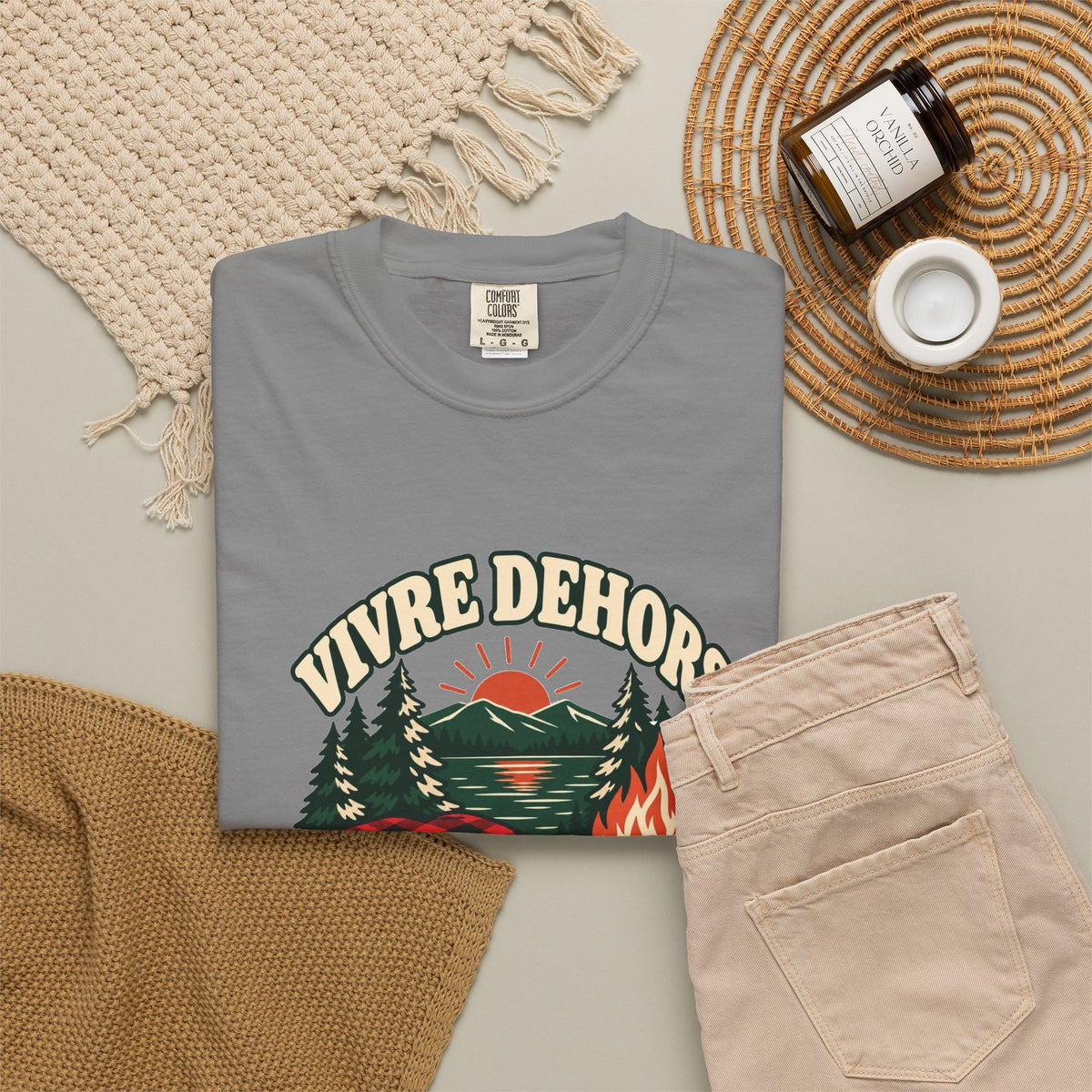 T-shirt plein air canadien « Vivre Dehors »