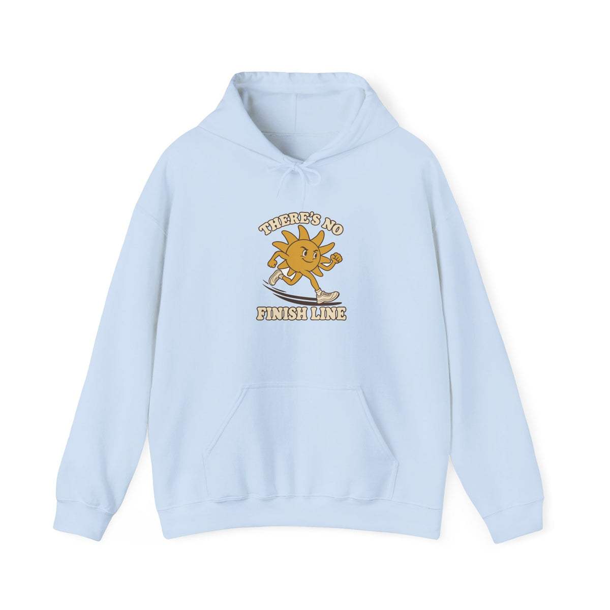 Hoodie course à pied rétro « Soleil Mascotte »