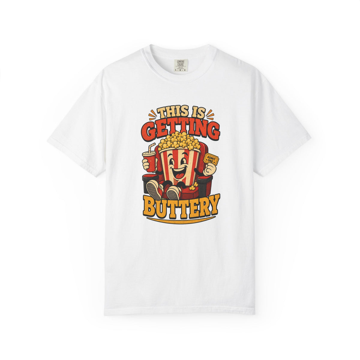 T-shirt rétro « This Is Getting Buttery »