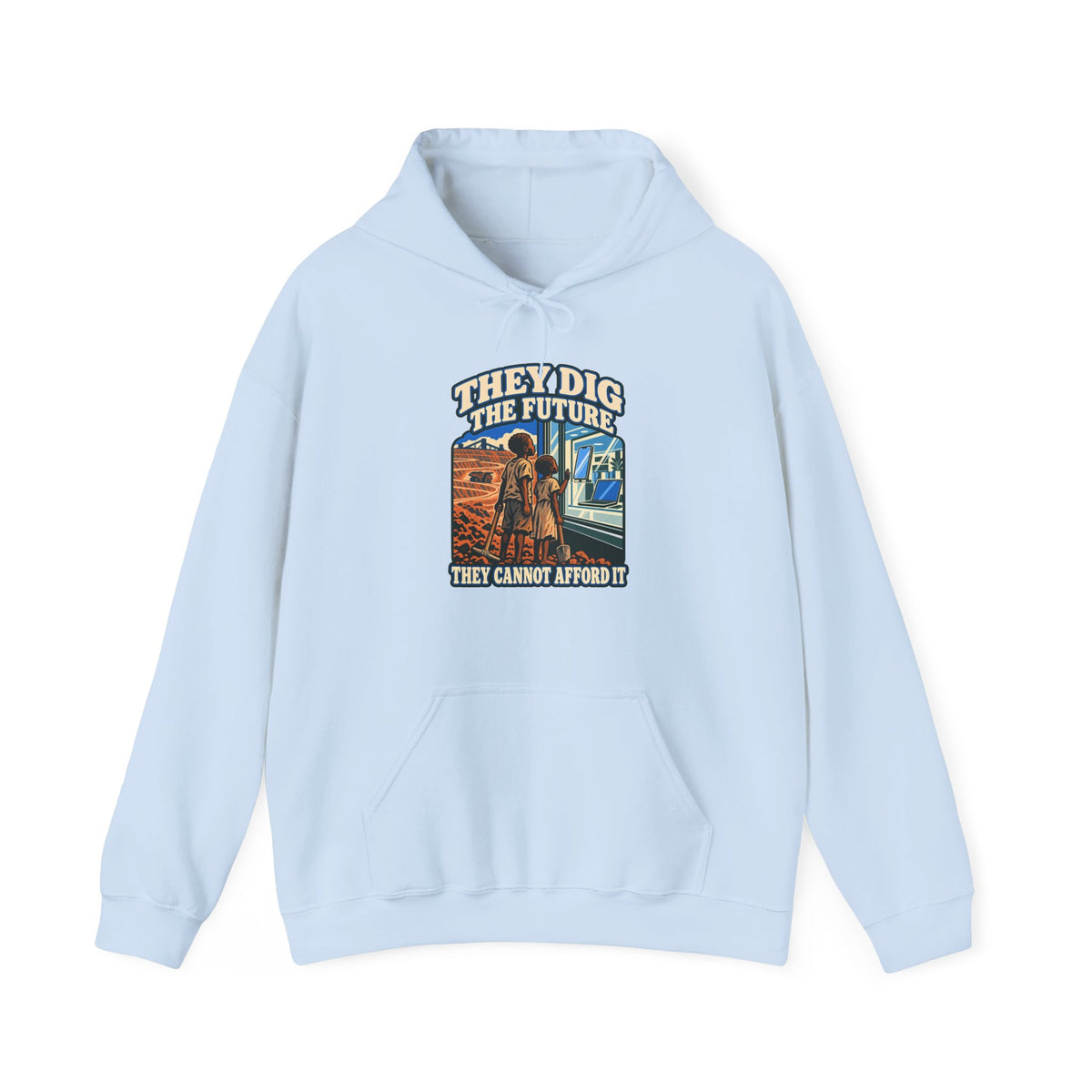 Hoodie message social « They Dig the Future »