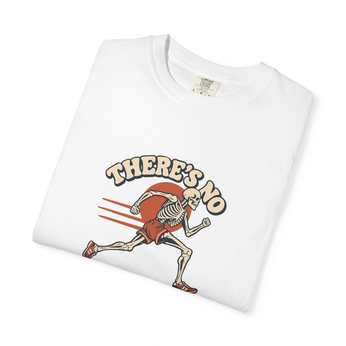 T-shirt course à pied rétro « Squelette »