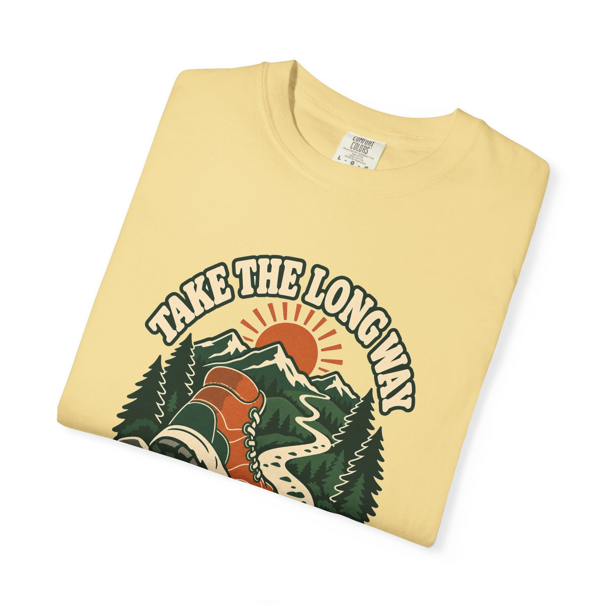 T-shirt plein air canadien « Take the Long Way »