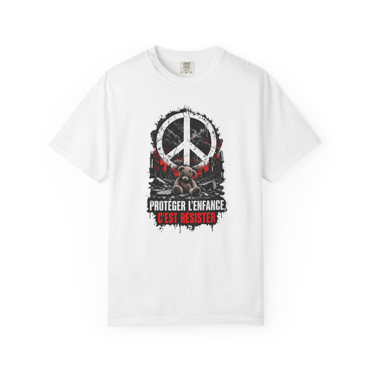 T-shirt unisexe « Protéger l'enfance, c'est résister »