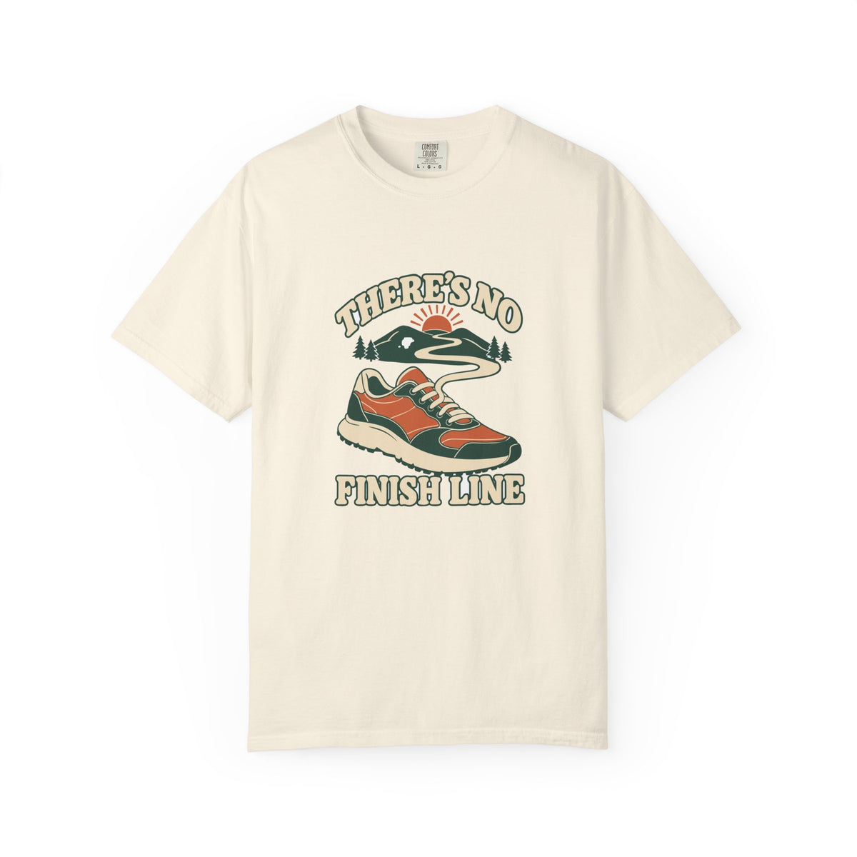 T-shirt course à pied rétro « Chaussure à Lacet »