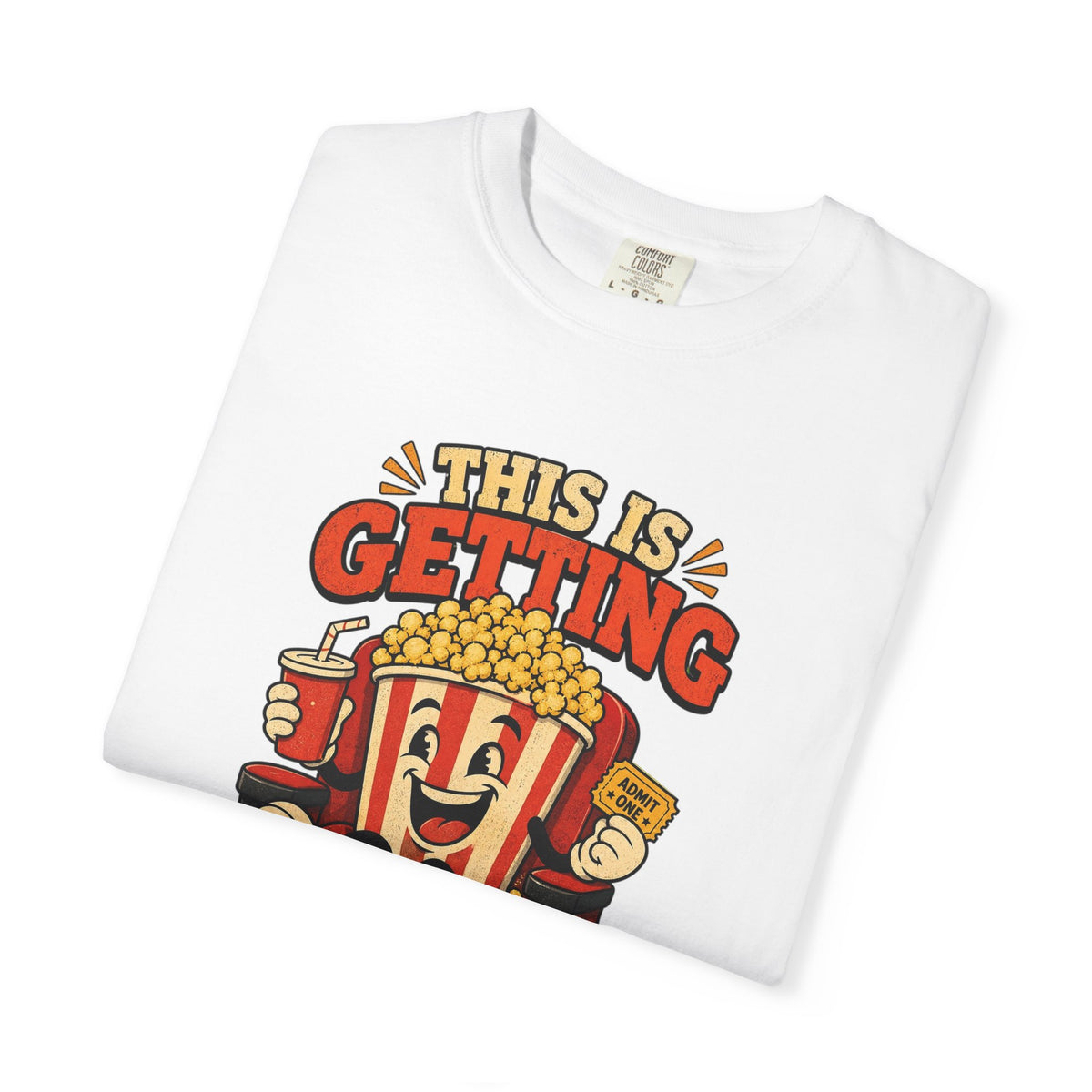 T-shirt rétro humour beurre « This Is Getting Buttery »