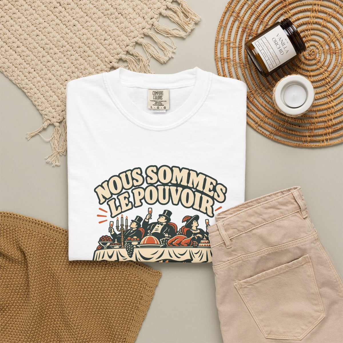 T-shirt message social « Nous sommes le pouvoir »