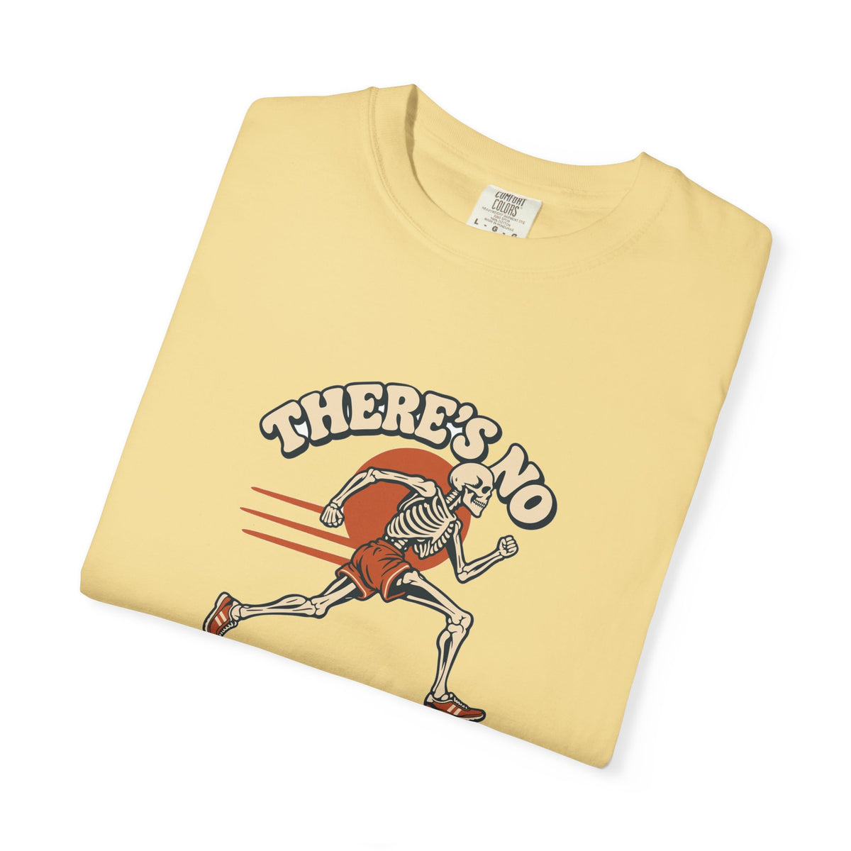 T-shirt course à pied rétro « Squelette »