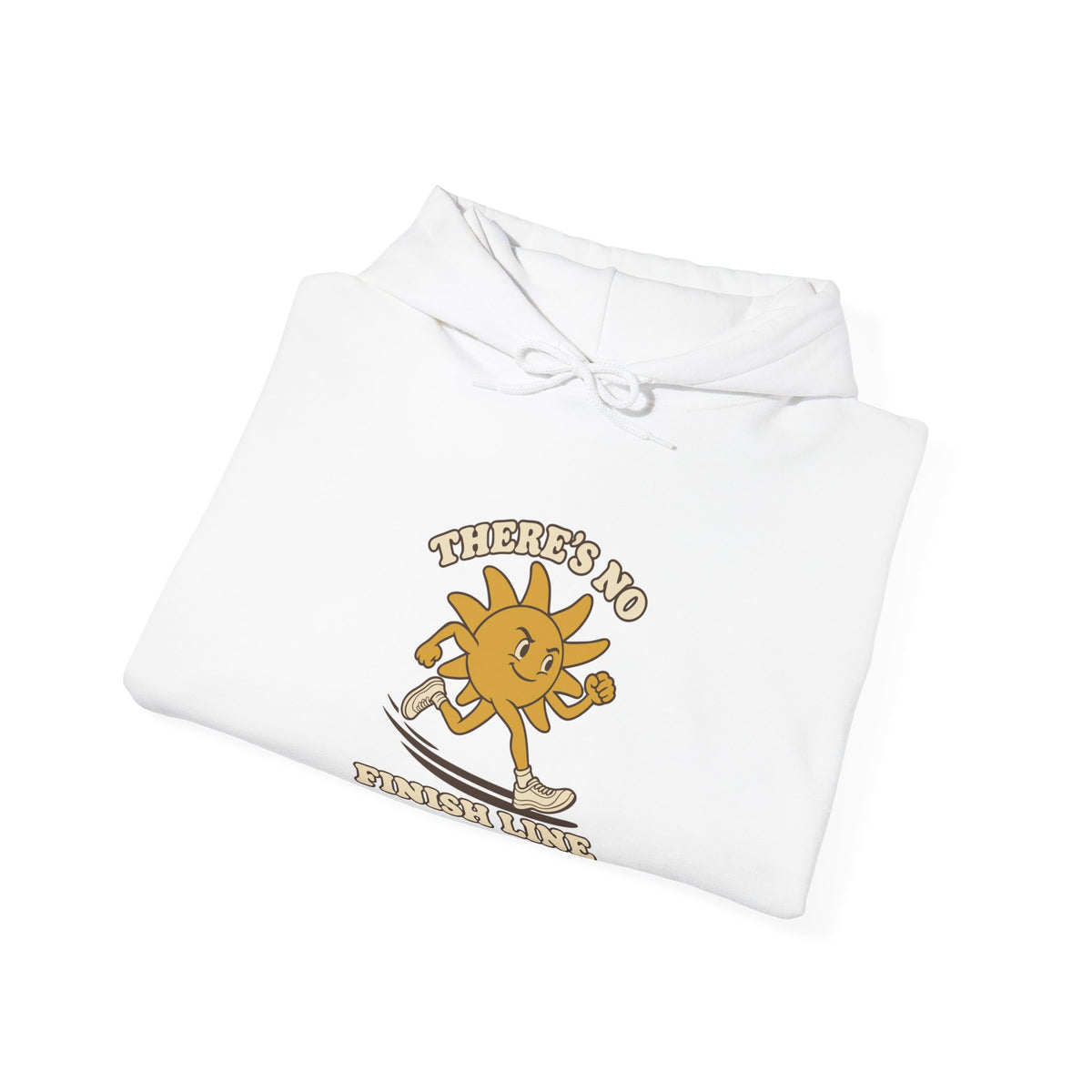 Hoodie course à pied rétro « Soleil Mascotte »