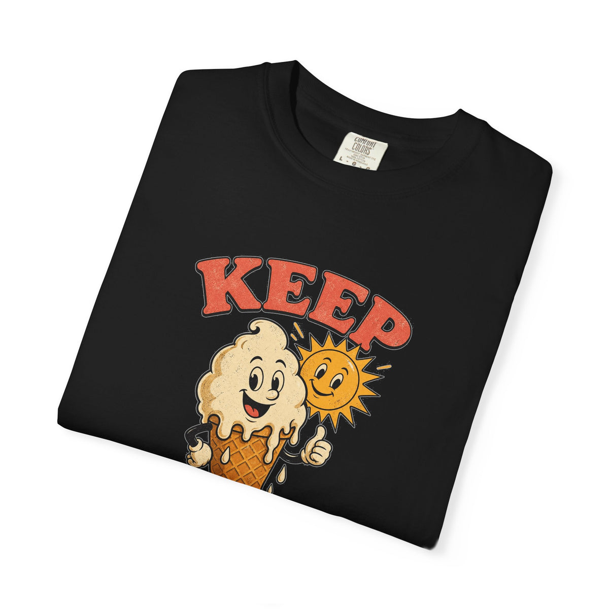 T-shirt rétro humour « Keep Your Cool »