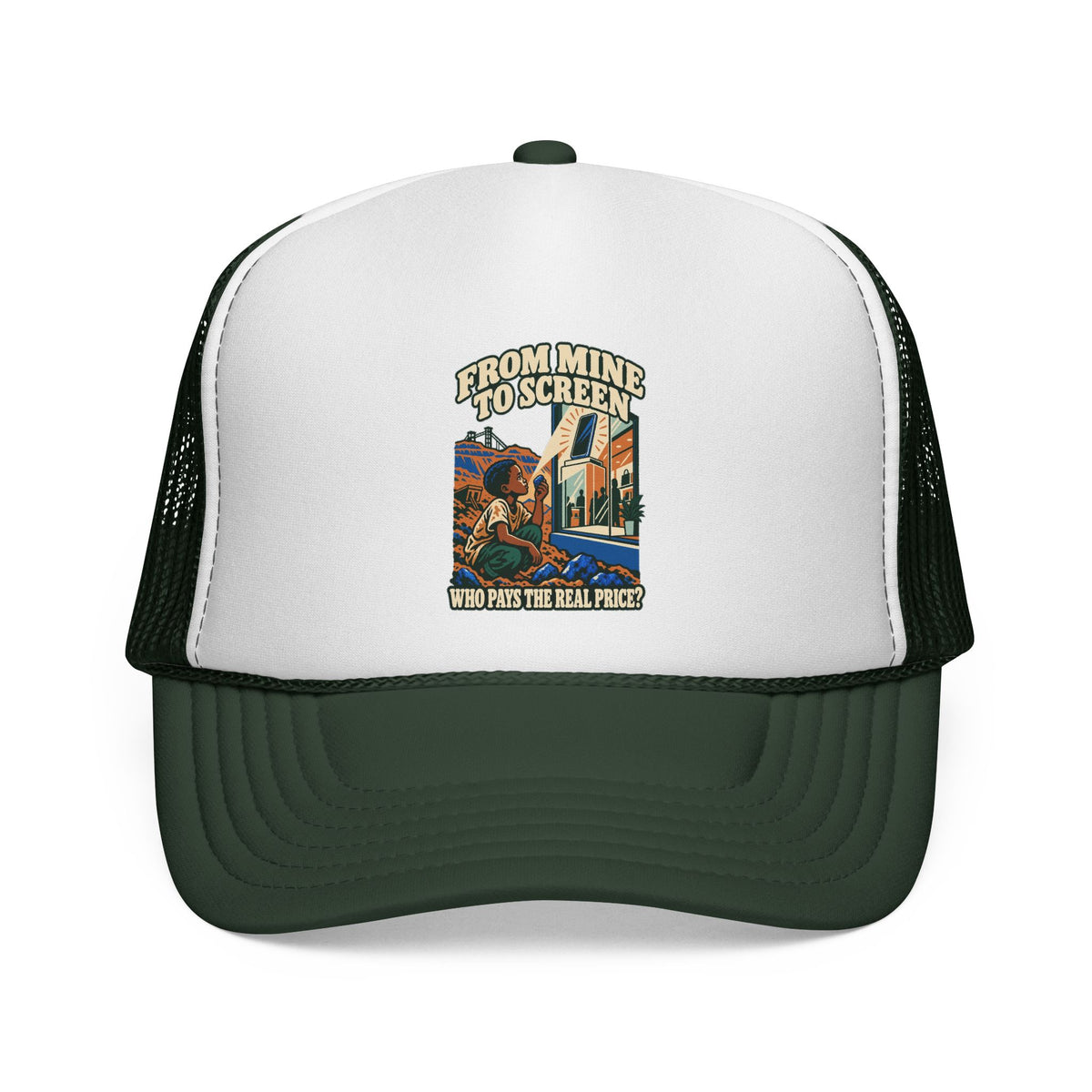Casquette trucker message social « From Mine to Screen »