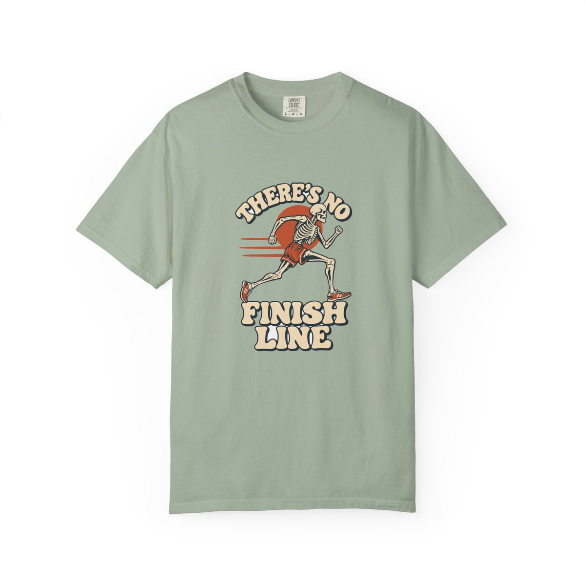 T-shirt course à pied rétro « Squelette »