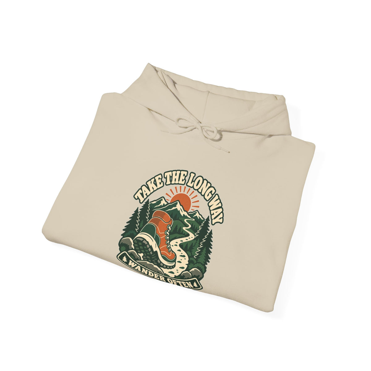 Hoodie plein air canadien « Take the Long Way »