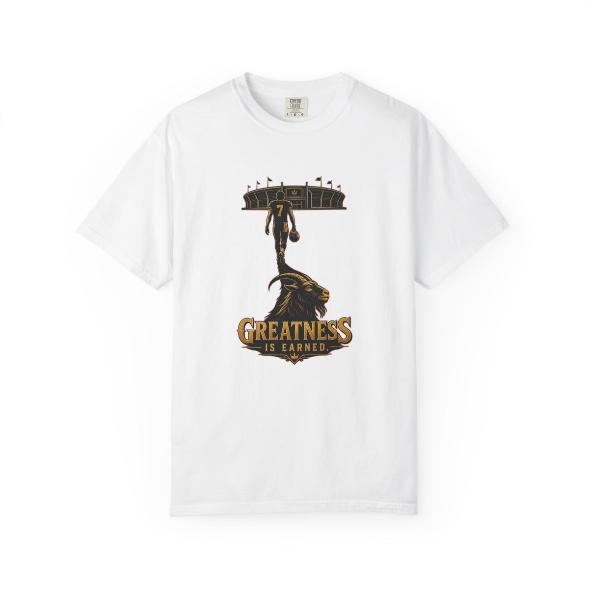 T-shirt soccer « Greatness Is Earned »