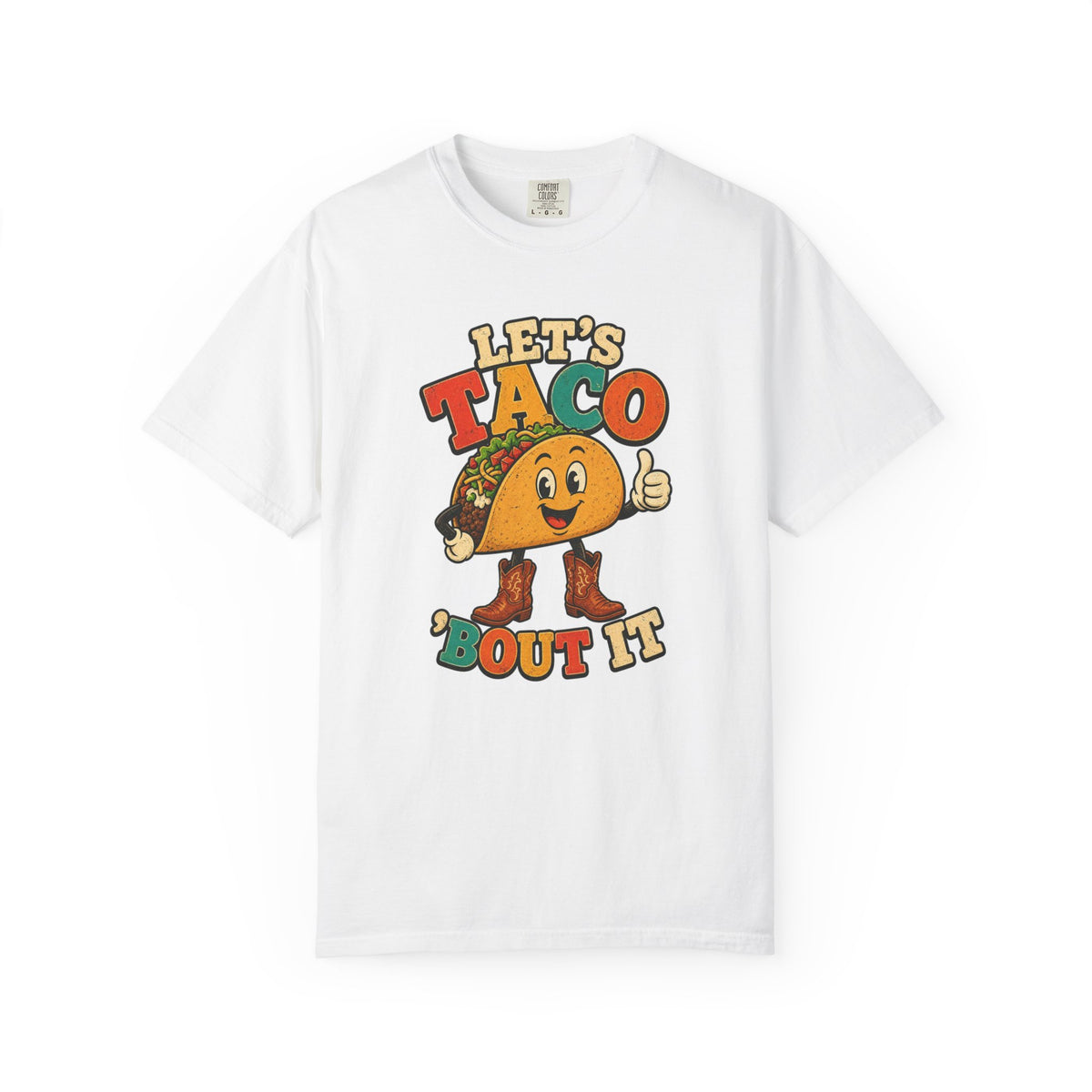 T-shirt rétro « Let's Taco 'Bout It »