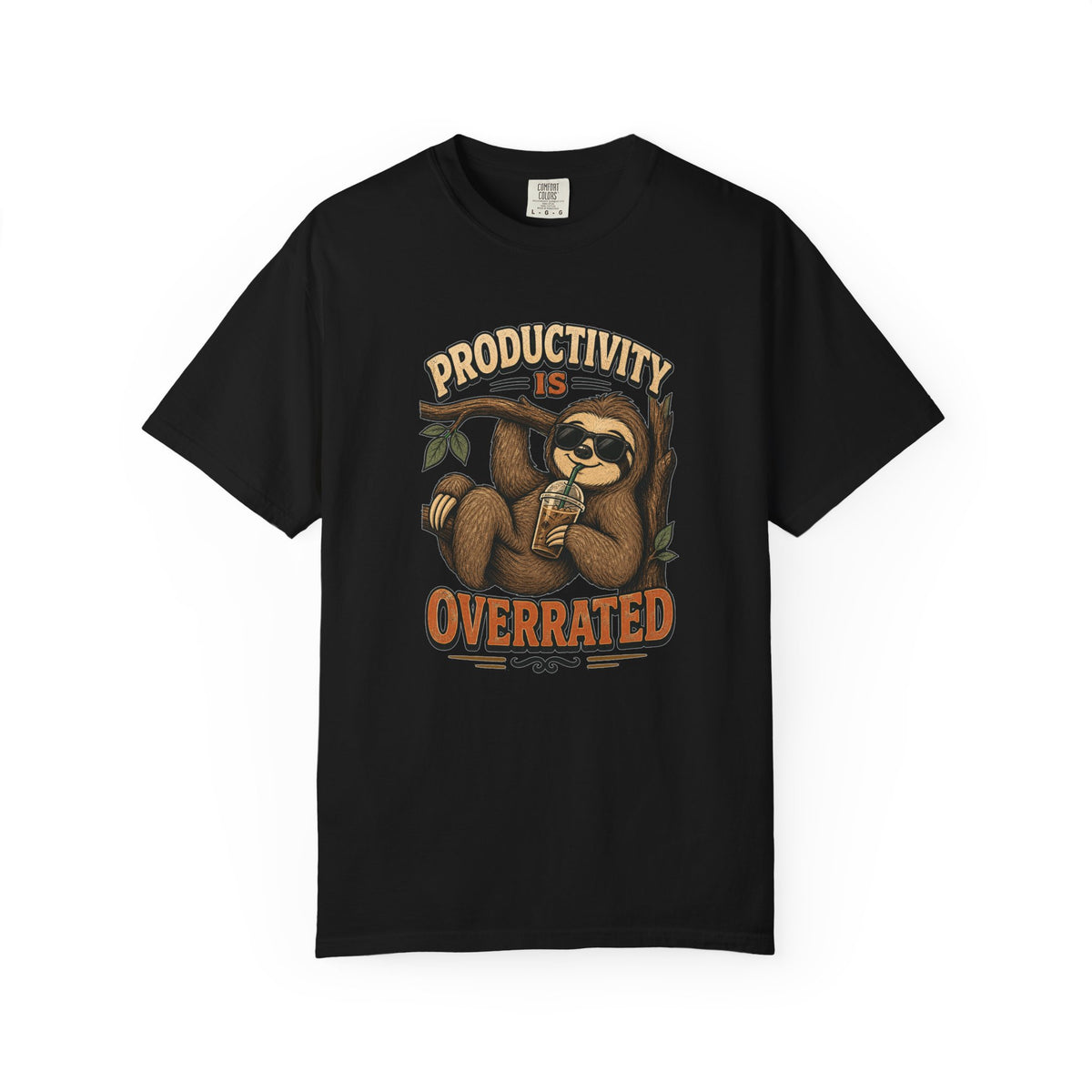 T-shirt rétro humour « Productivity Is Overrated »